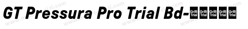 GT Pressura Pro Trial Bd字体转换